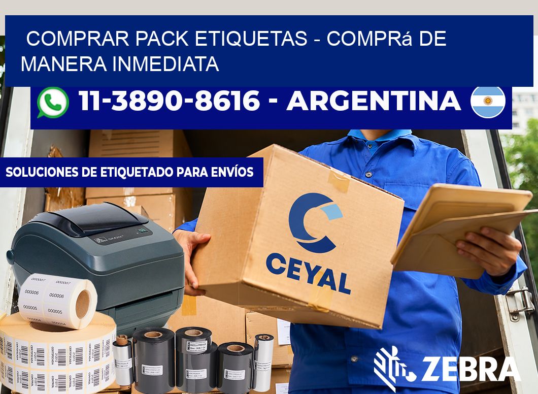COMPRAR PACK ETIQUETAS - Comprá de manera inmediata
