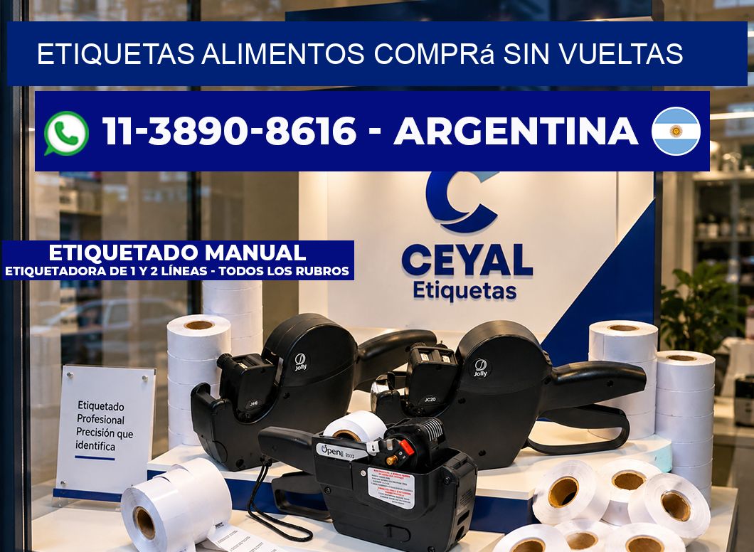 ETIQUETAS ALIMENTOS Comprá sin vueltas
