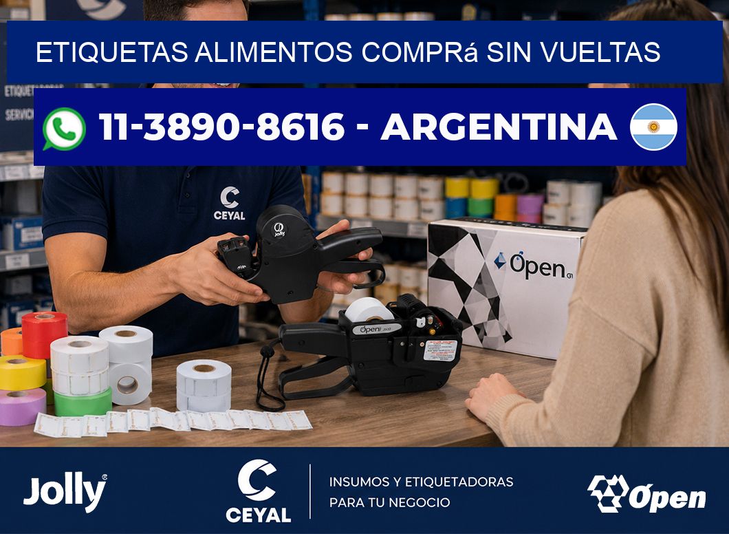 ETIQUETAS ALIMENTOS Comprá sin vueltas