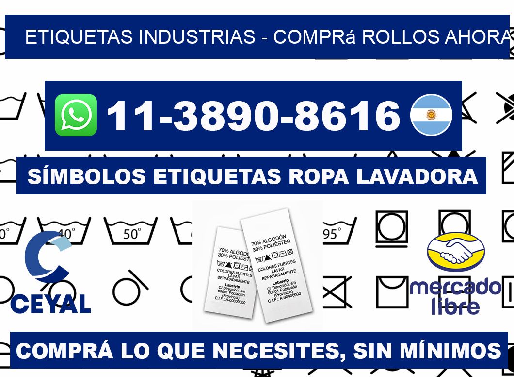 ETIQUETAS INDUSTRIAS - Comprá rollos ahora