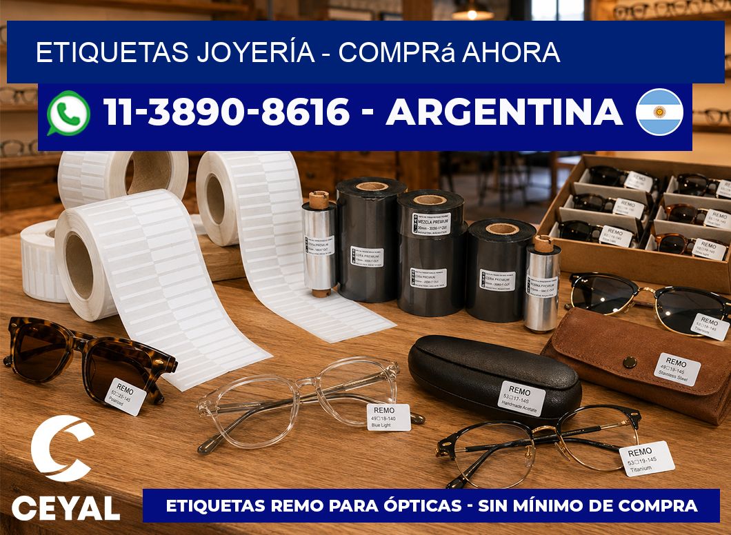 ETIQUETAS JOYERÍA - Comprá ahora