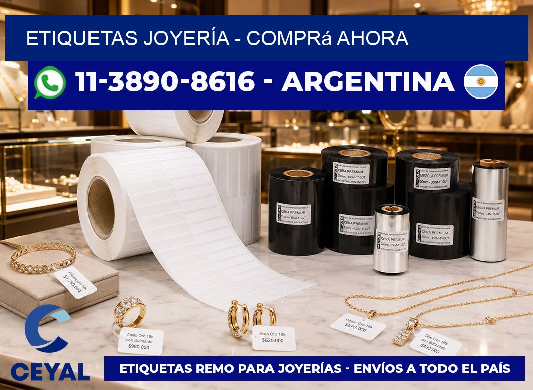 ETIQUETAS JOYERÍA – Comprá ahora