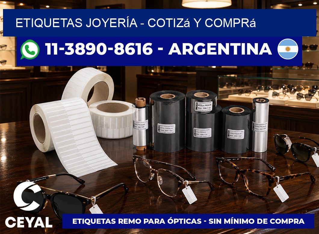 ETIQUETAS JOYERÍA - Cotizá y comprá