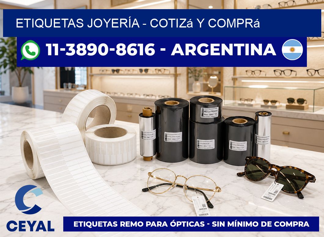 ETIQUETAS JOYERÍA - Cotizá y comprá