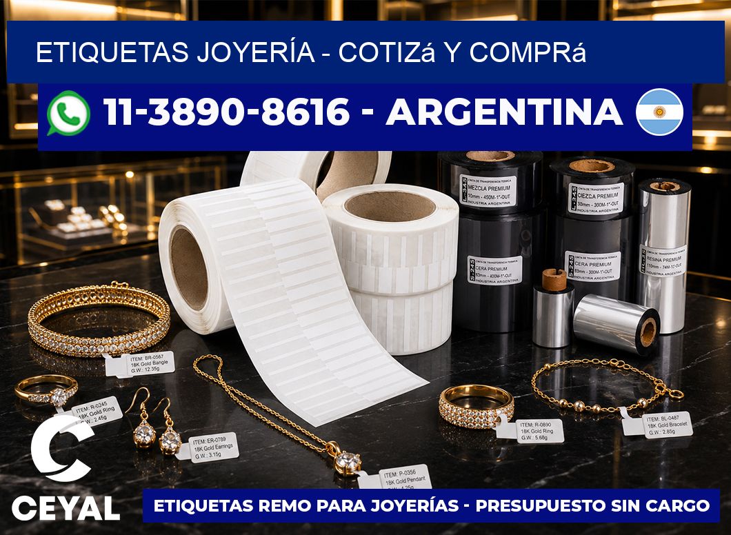 ETIQUETAS JOYERÍA – Cotizá y comprá