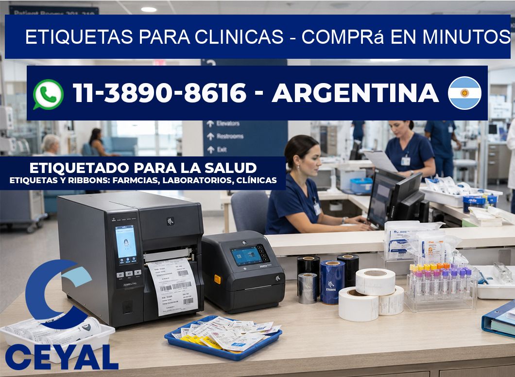 ETIQUETAS PARA CLINICAS - Comprá en minutos