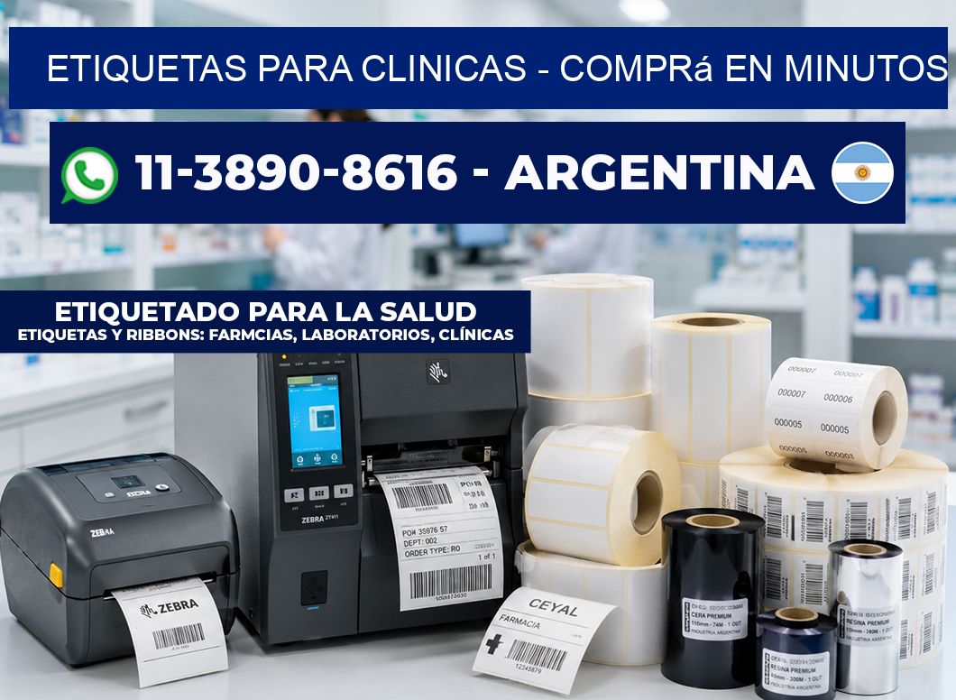 ETIQUETAS PARA CLINICAS - Comprá en minutos