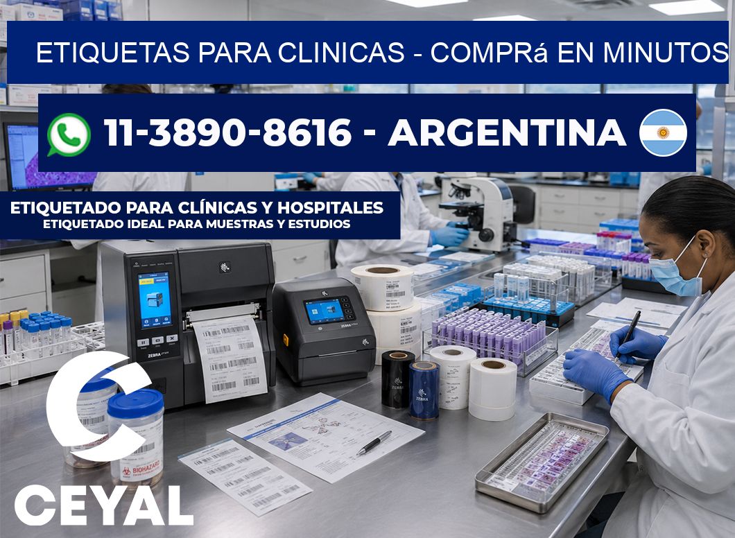 ETIQUETAS PARA CLINICAS – Comprá en minutos