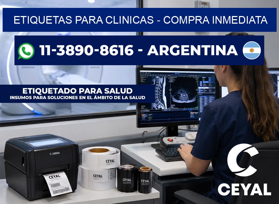 ETIQUETAS PARA CLINICAS - Compra inmediata