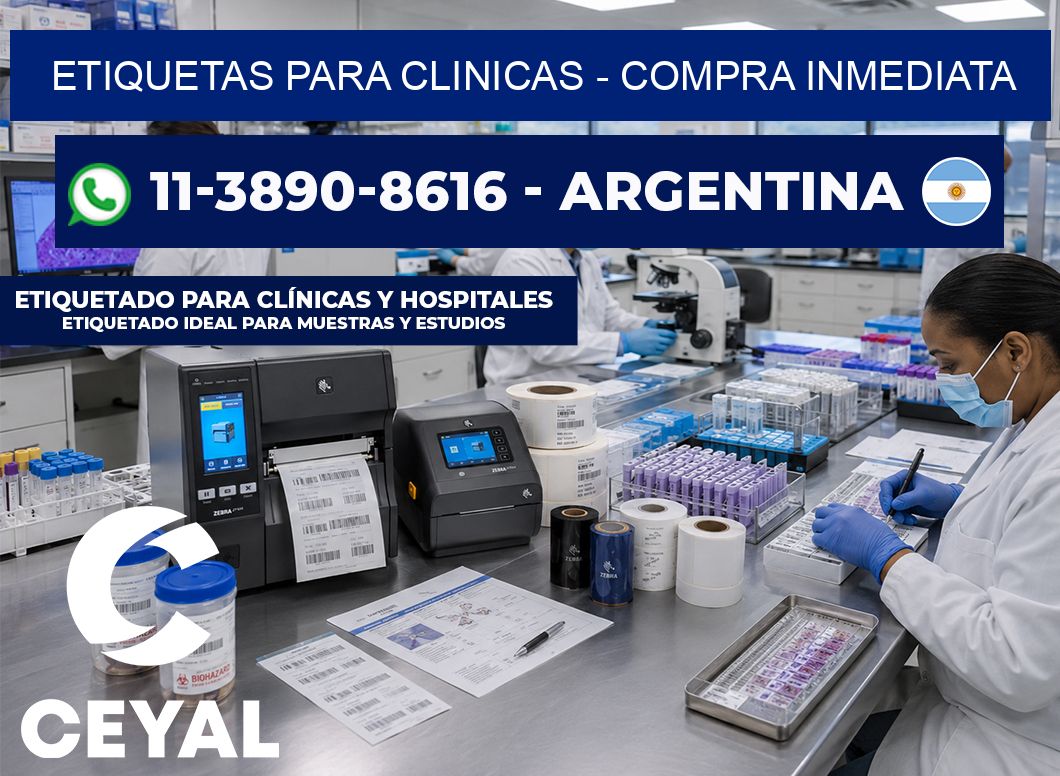 ETIQUETAS PARA CLINICAS – Compra inmediata
