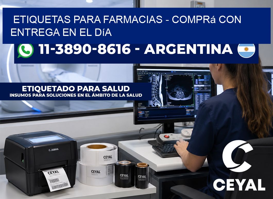 ETIQUETAS PARA FARMACIAS - Comprá con entrega en el día