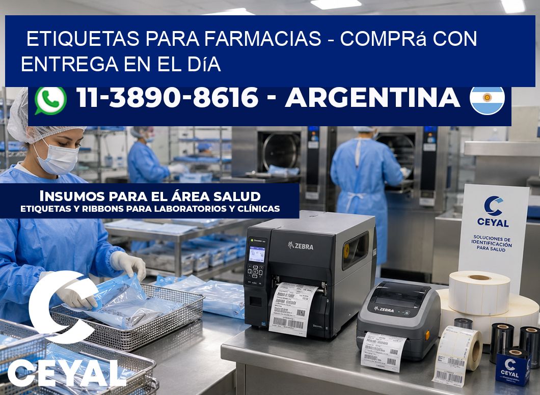 ETIQUETAS PARA FARMACIAS - Comprá con entrega en el día