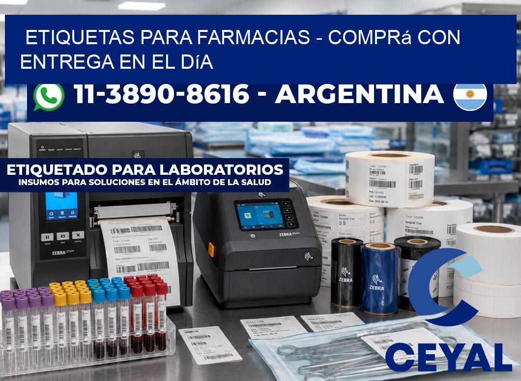 ETIQUETAS PARA FARMACIAS – Comprá con entrega en el día