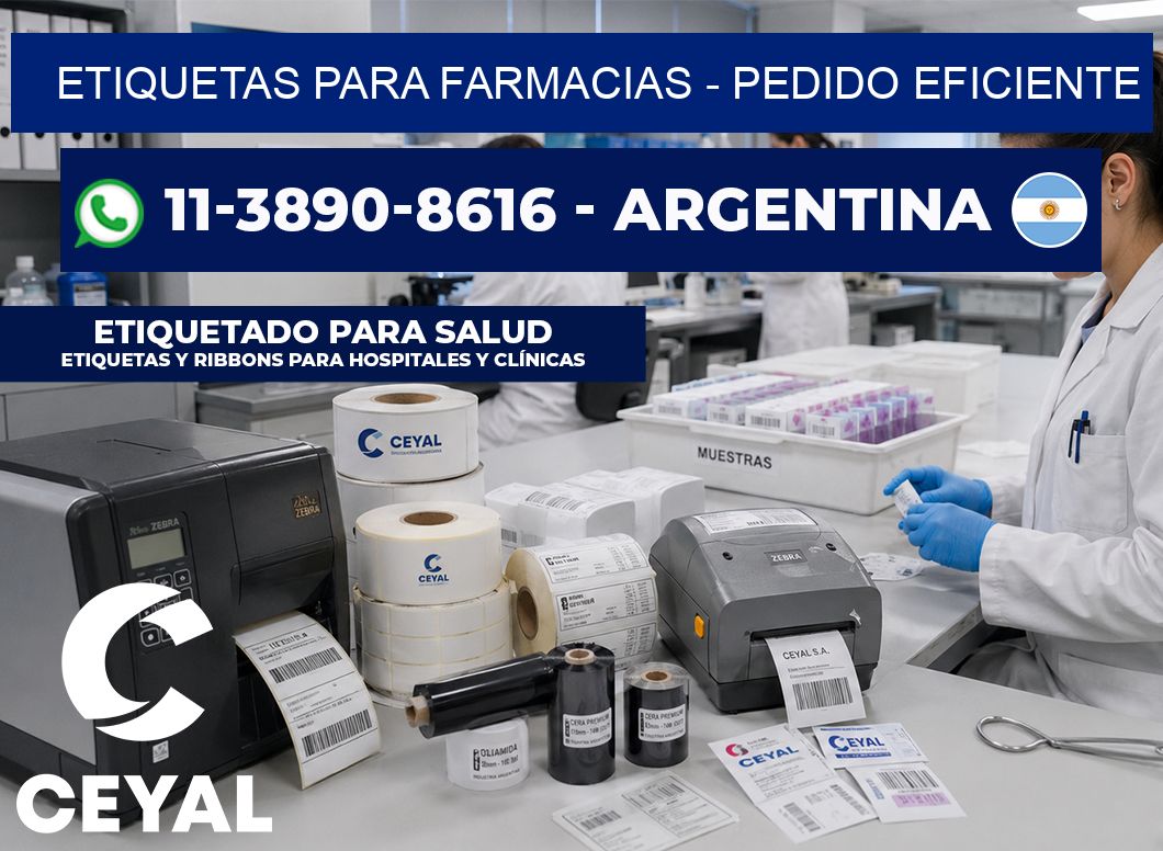 ETIQUETAS PARA FARMACIAS - Pedido eficiente