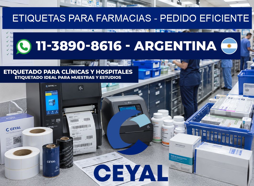 ETIQUETAS PARA FARMACIAS - Pedido eficiente