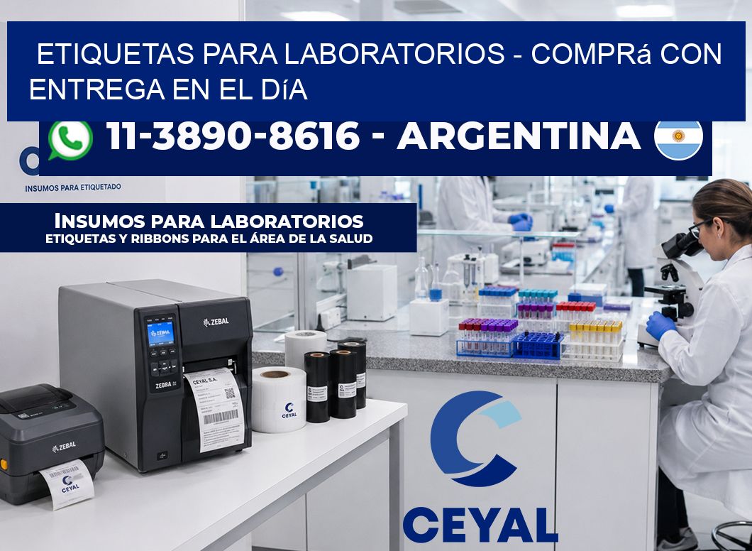 ETIQUETAS PARA LABORATORIOS - Comprá con entrega en el día