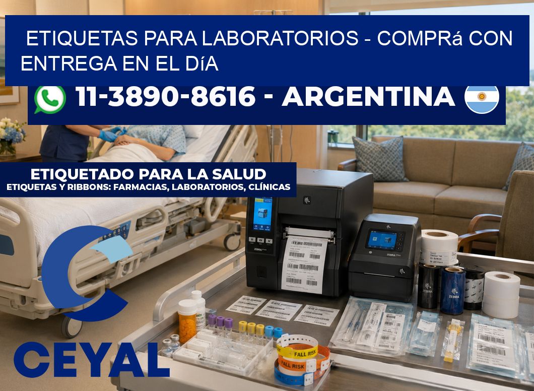 ETIQUETAS PARA LABORATORIOS - Comprá con entrega en el día