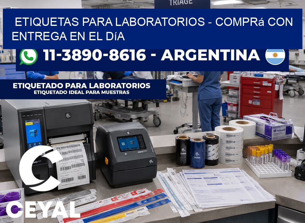 ETIQUETAS PARA LABORATORIOS - Comprá con entrega en el día