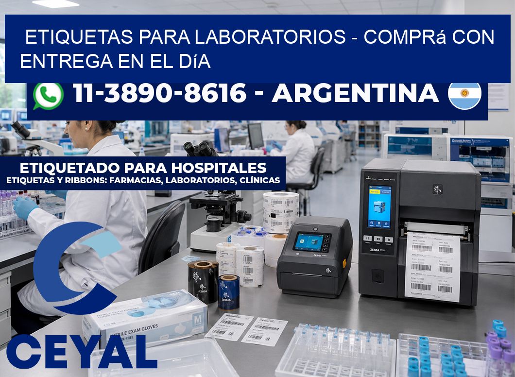 ETIQUETAS PARA LABORATORIOS – Comprá con entrega en el día