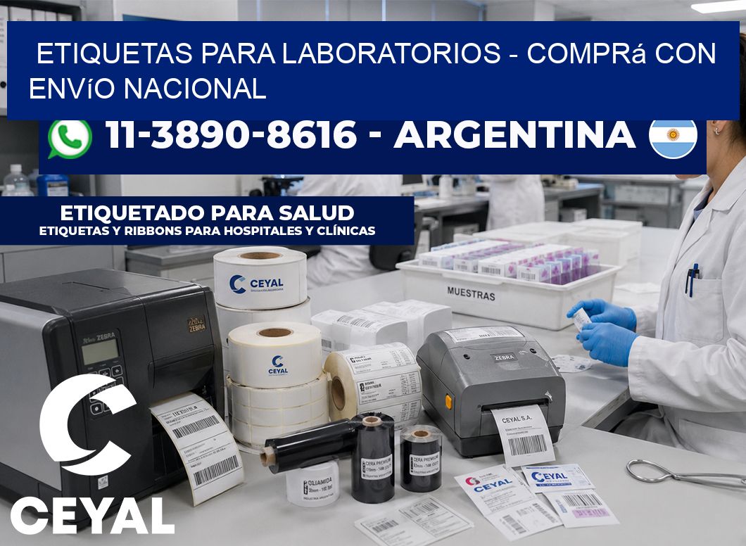 ETIQUETAS PARA LABORATORIOS - Comprá con envío nacional