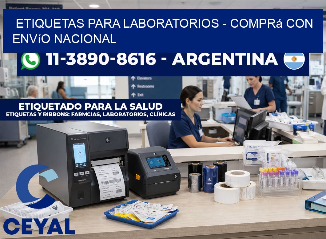 ETIQUETAS PARA LABORATORIOS – Comprá con envío nacional