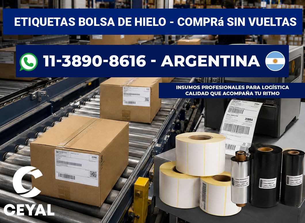 Etiquetas Bolsa de hielo – Comprá sin vueltas