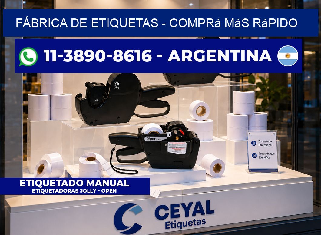 FÁBRICA DE ETIQUETAS - Comprá más rápido