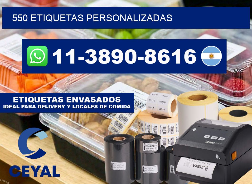 550 ETIQUETAS PERSONALIZADAS