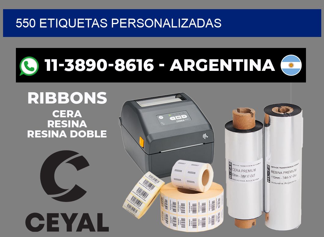 550 ETIQUETAS PERSONALIZADAS