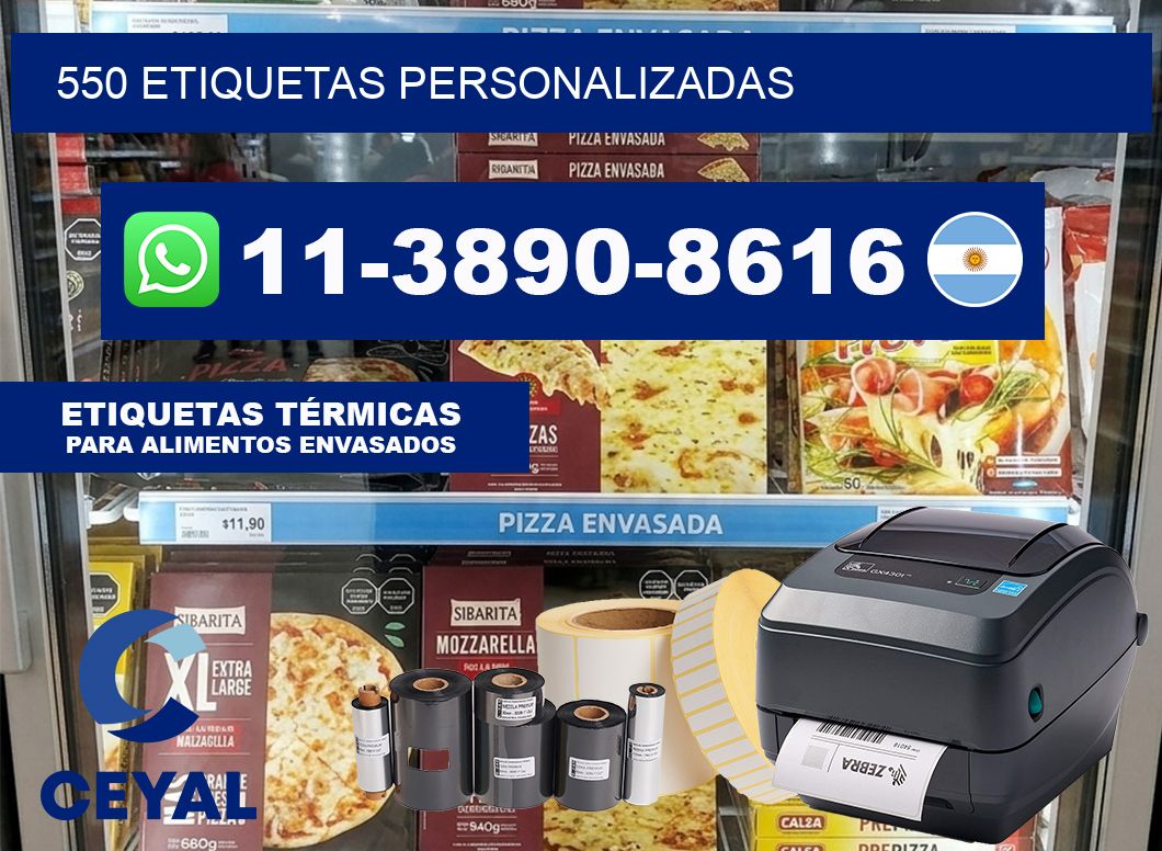 550 ETIQUETAS PERSONALIZADAS