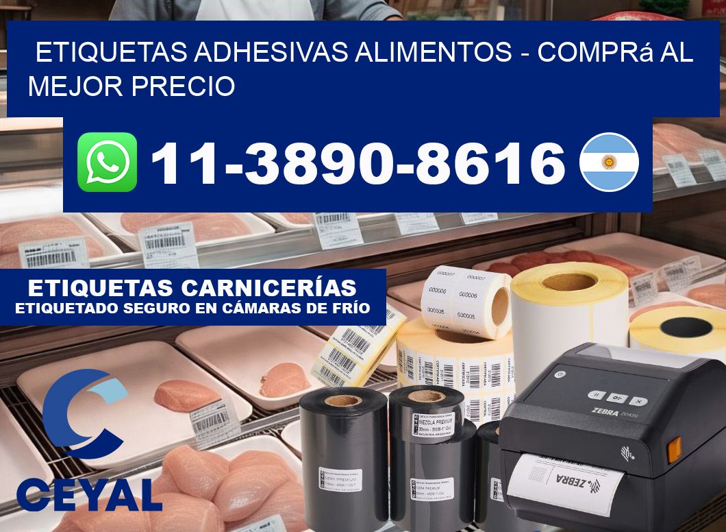 ETIQUETAS ADHESIVAS ALIMENTOS - Comprá al mejor precio