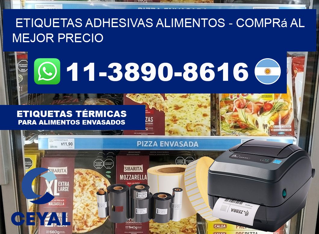 ETIQUETAS ADHESIVAS ALIMENTOS – Comprá al mejor precio