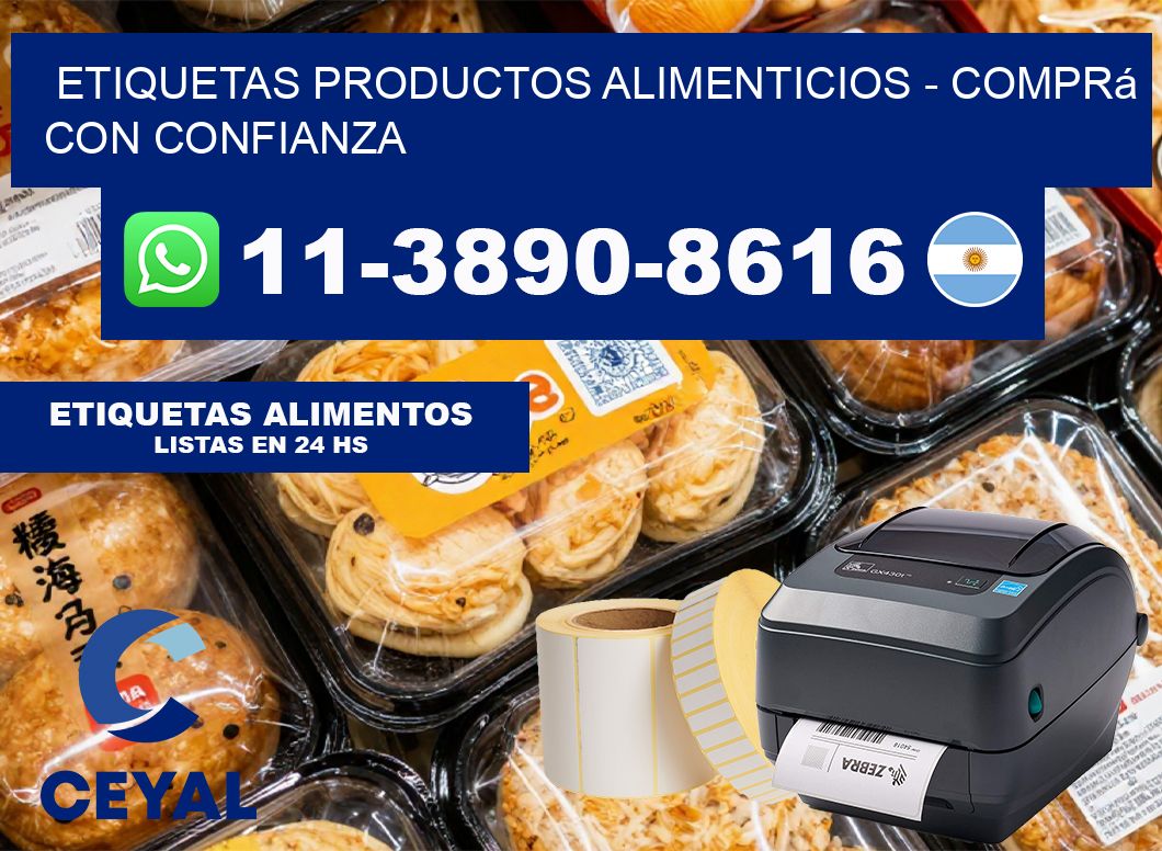 ETIQUETAS PRODUCTOS ALIMENTICIOS – Comprá con confianza
