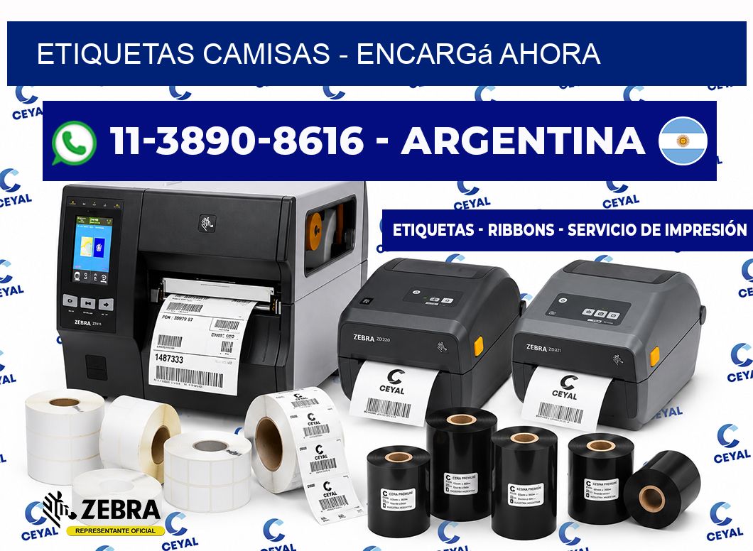 Etiquetas Camisas - Encargá ahora