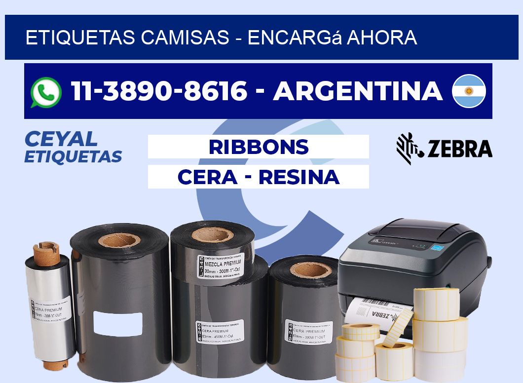 Etiquetas Camisas - Encargá ahora