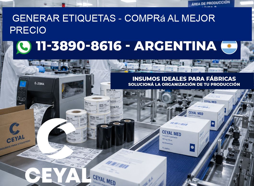 GENERAR ETIQUETAS – Comprá al mejor precio