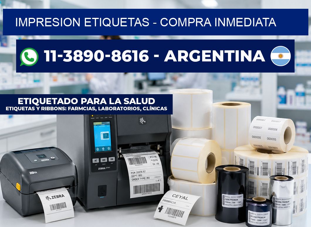 IMPRESION ETIQUETAS - Compra inmediata