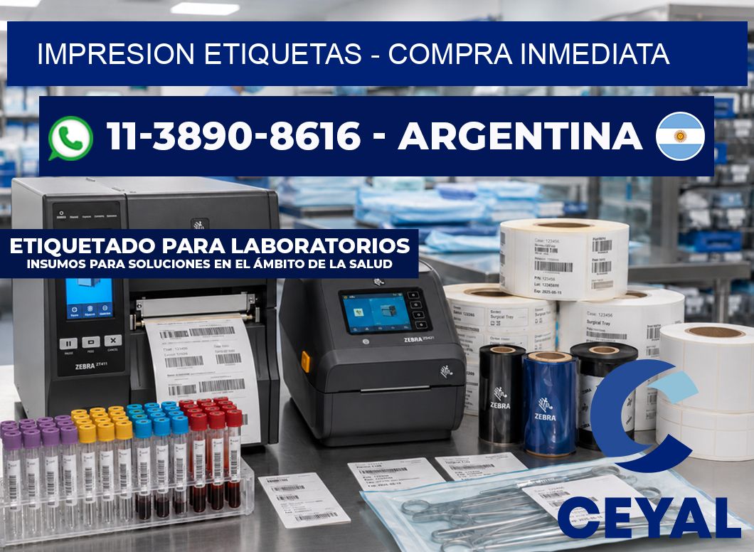 IMPRESION ETIQUETAS - Compra inmediata