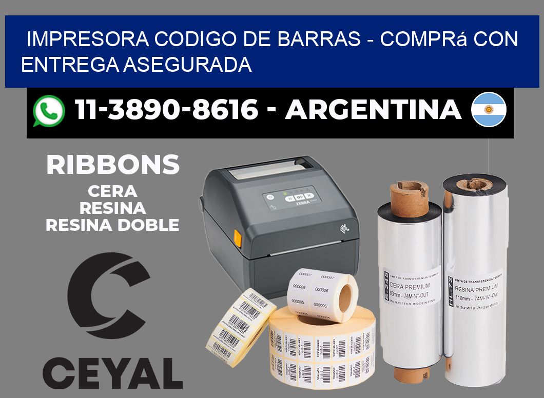 IMPRESORA CODIGO DE BARRAS - Comprá con entrega asegurada