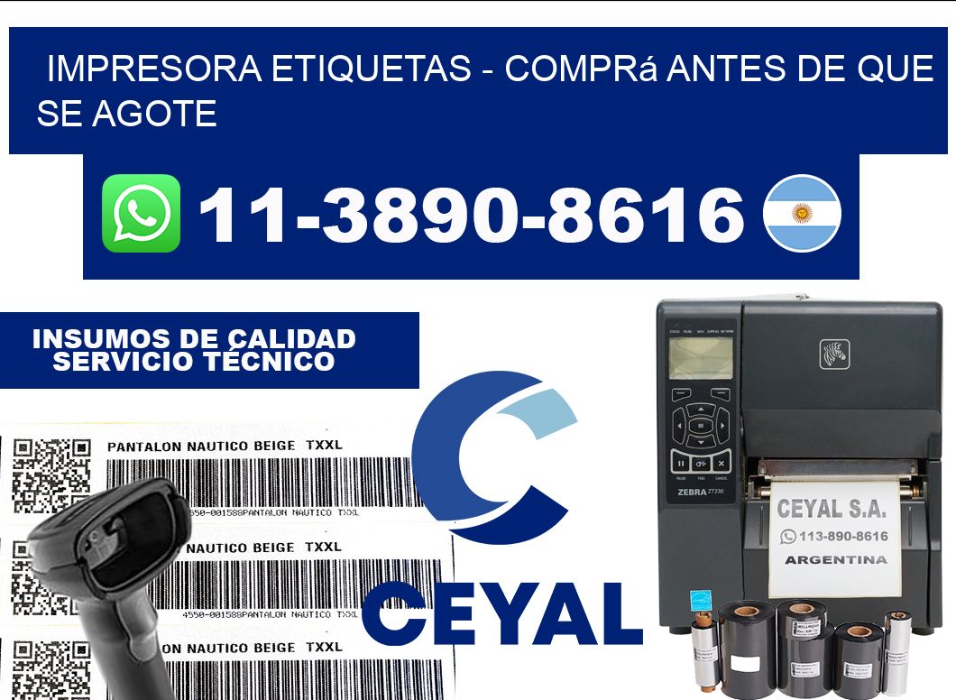 IMPRESORA ETIQUETAS - Comprá antes de que se agote