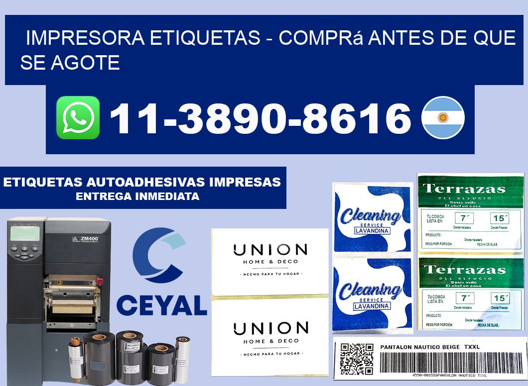IMPRESORA ETIQUETAS - Comprá antes de que se agote