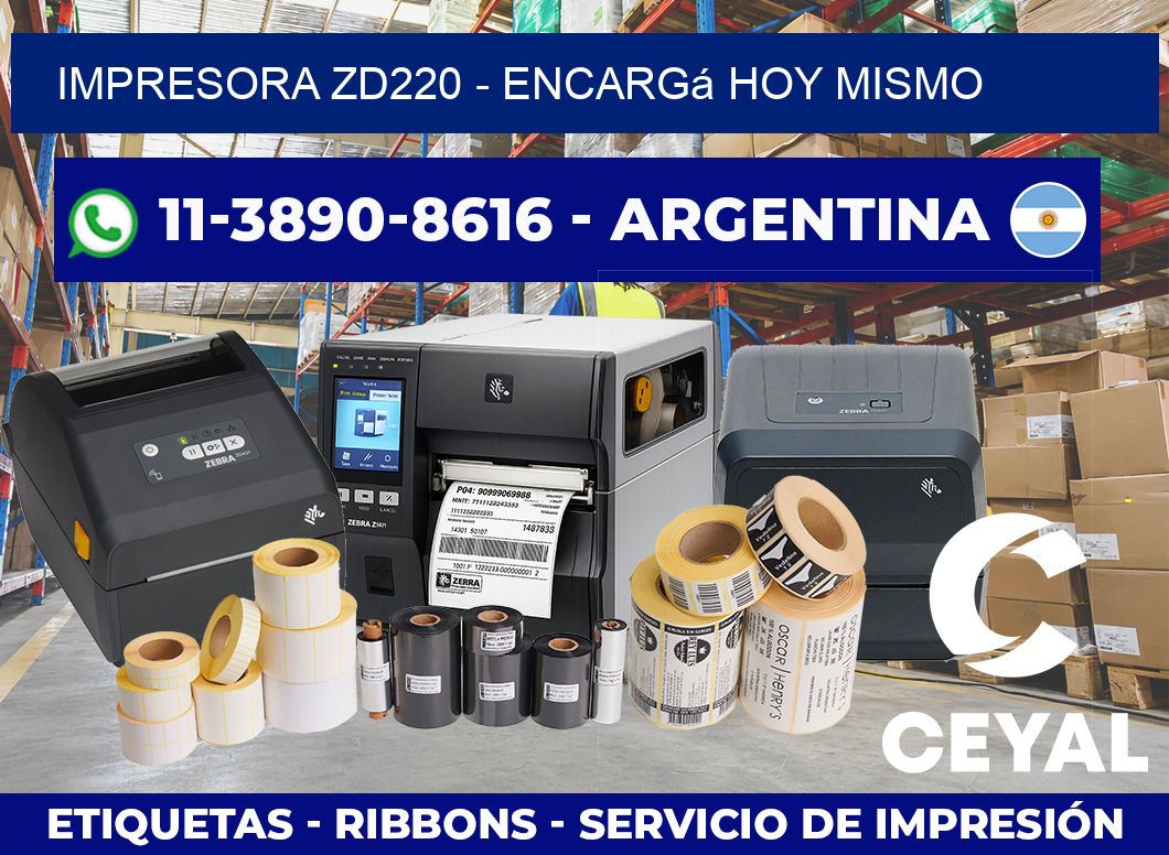 IMPRESORA ZD220 – Encargá hoy mismo
