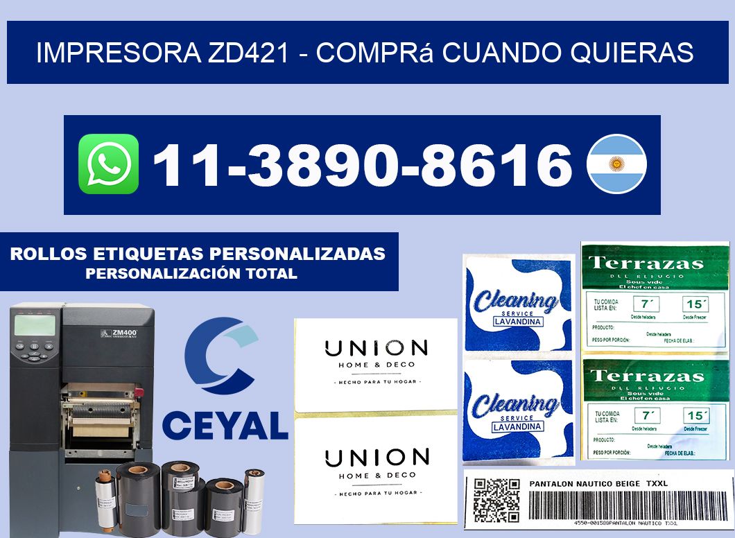IMPRESORA ZD421 - Comprá cuando quieras