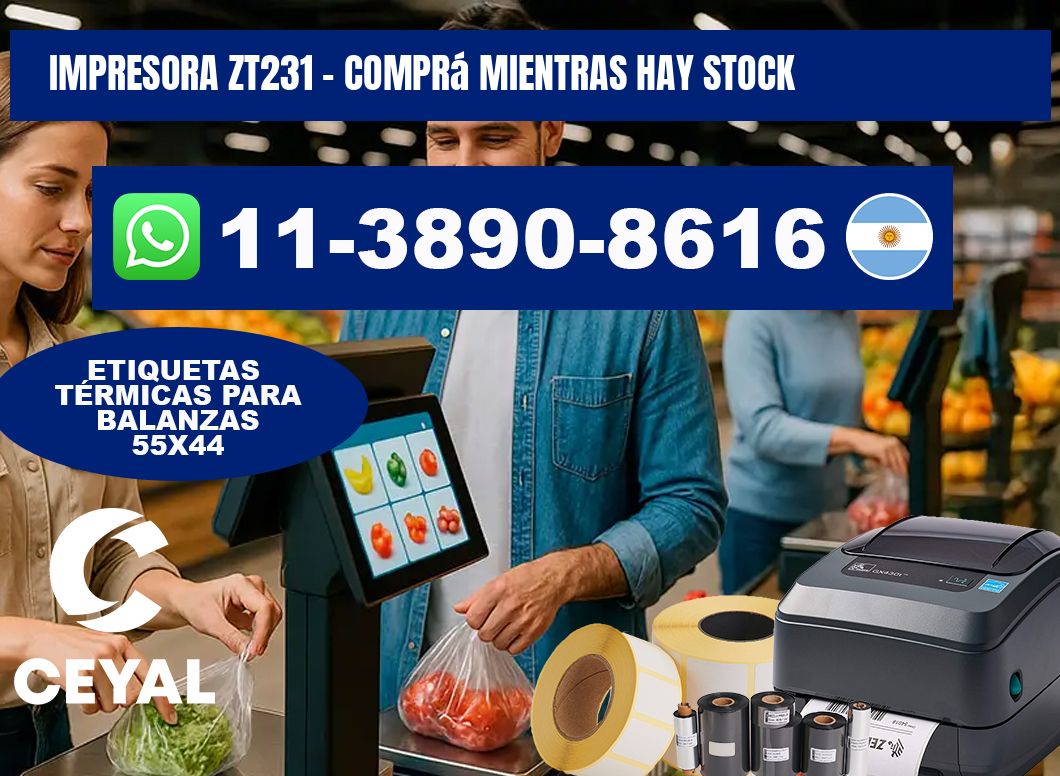 IMPRESORA ZT231 - Comprá mientras hay stock