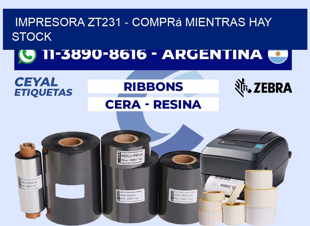 IMPRESORA ZT231 - Comprá mientras hay stock