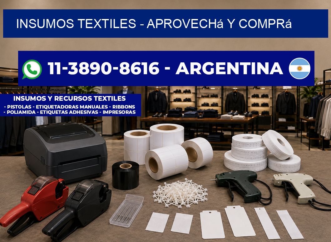 INSUMOS TEXTILES – Aprovechá y comprá