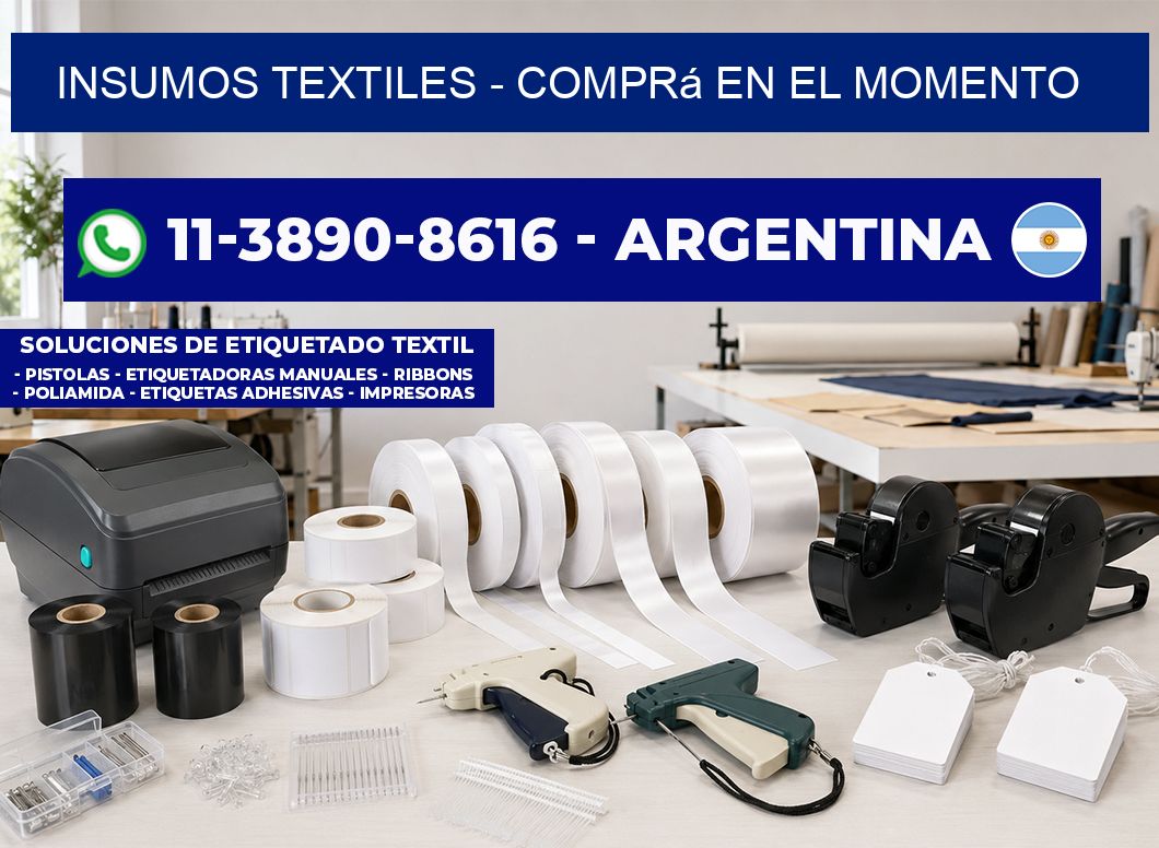 INSUMOS TEXTILES - Comprá en el momento