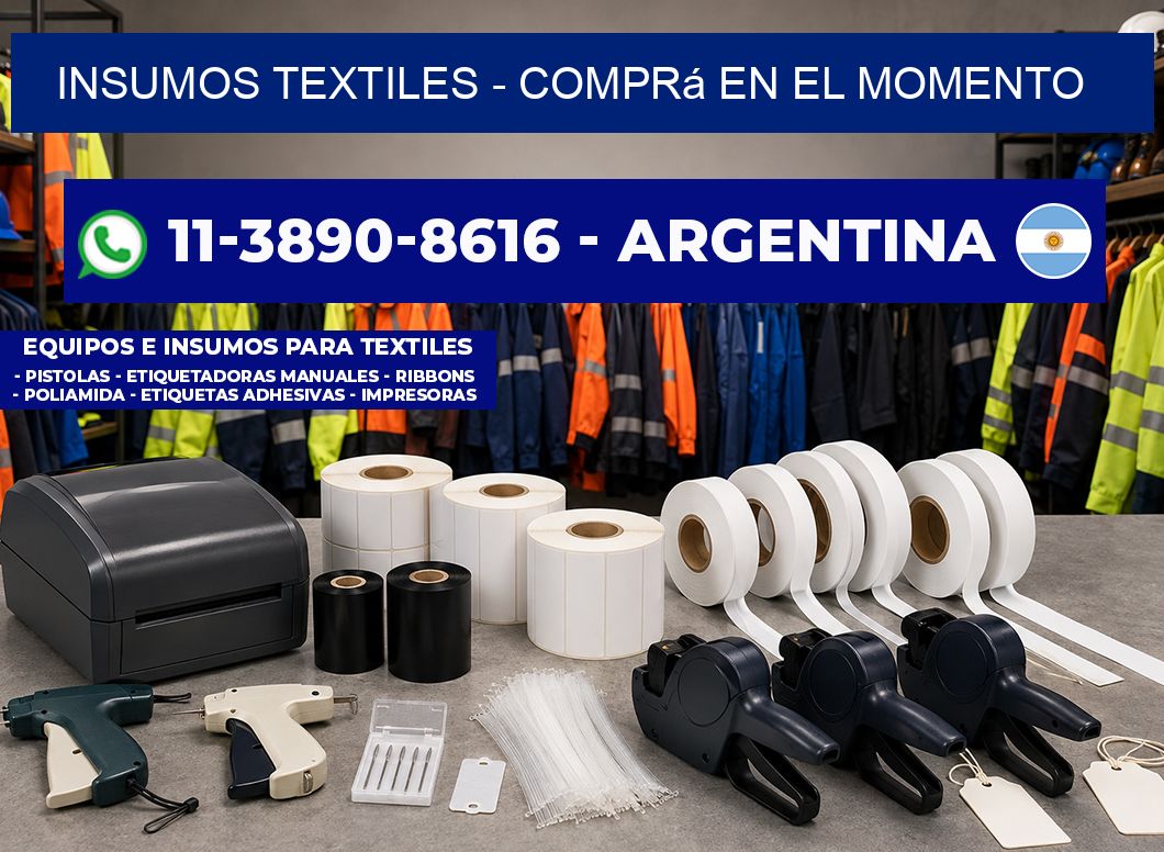 INSUMOS TEXTILES – Comprá en el momento