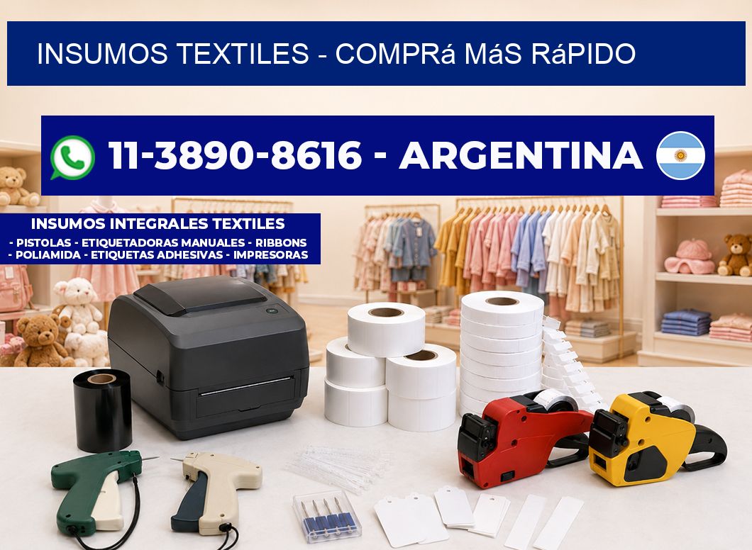 INSUMOS TEXTILES - Comprá más rápido