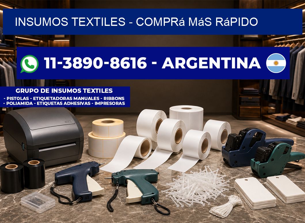 INSUMOS TEXTILES – Comprá más rápido